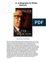 Kissinger A Biography by Walter Isaacson - Henry Kissinger - A Fair Biography