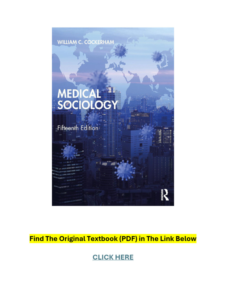 Medical Sociology: 15th Edition Overview | PDF | Hospital | Nursing