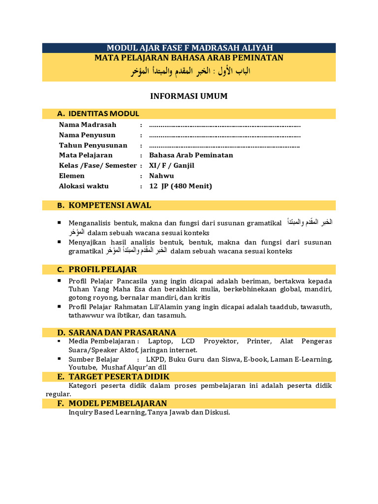 Modul Ajar Kelas 11 Mapk Pdf