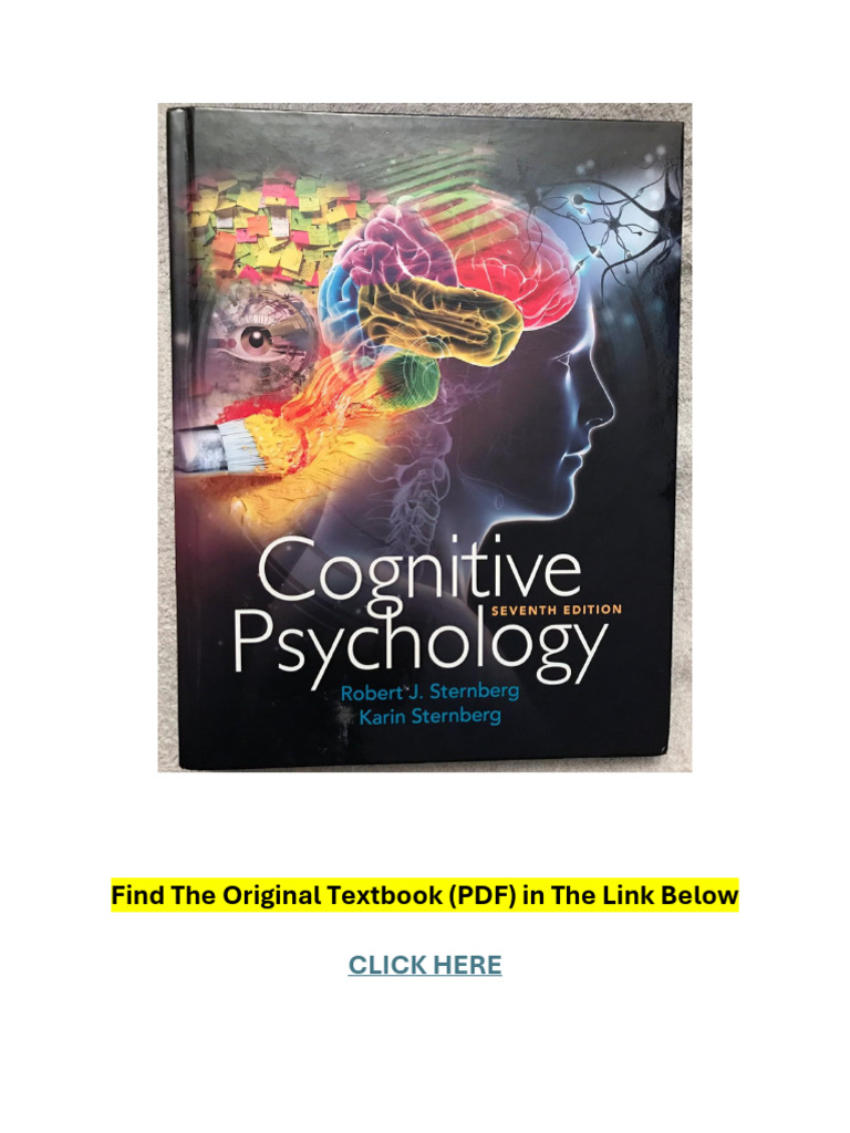 Cognitive Psychology 7th Edition PDF | PDF | Attention | Perception