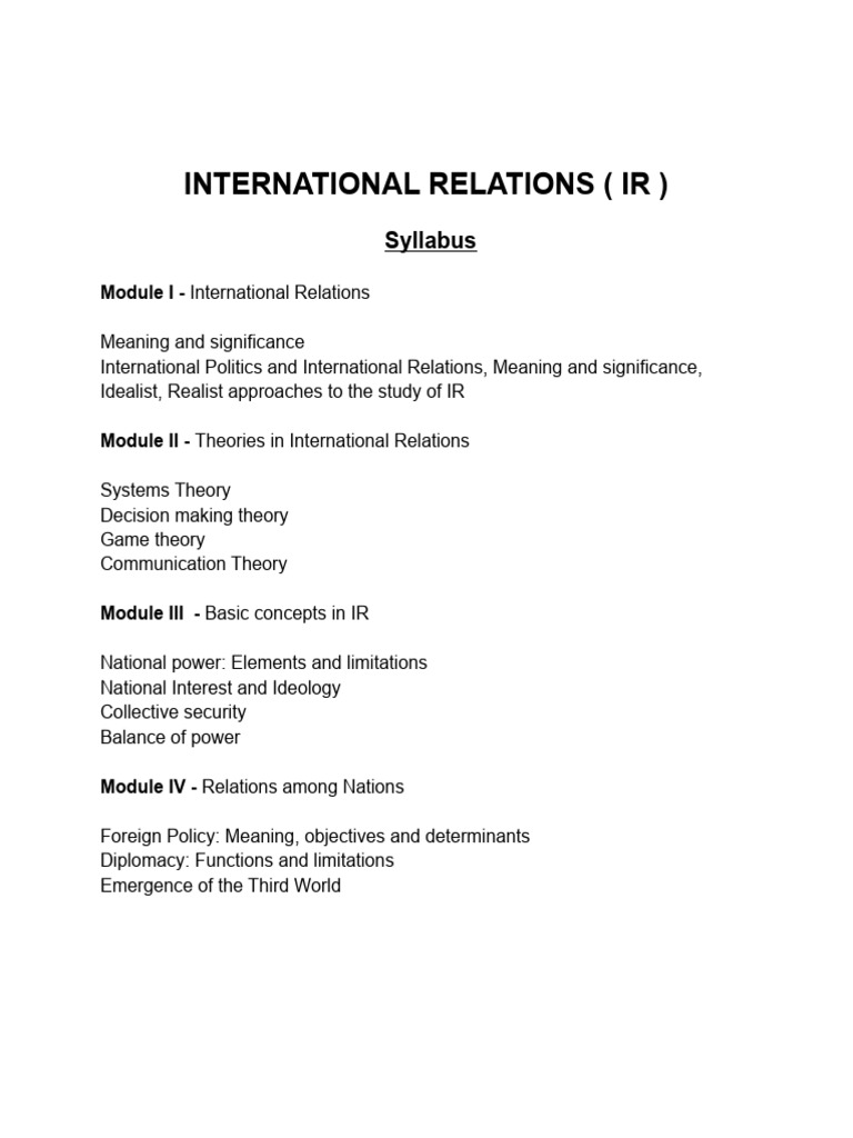 Politics Final | PDF | International Relations | Game Theory