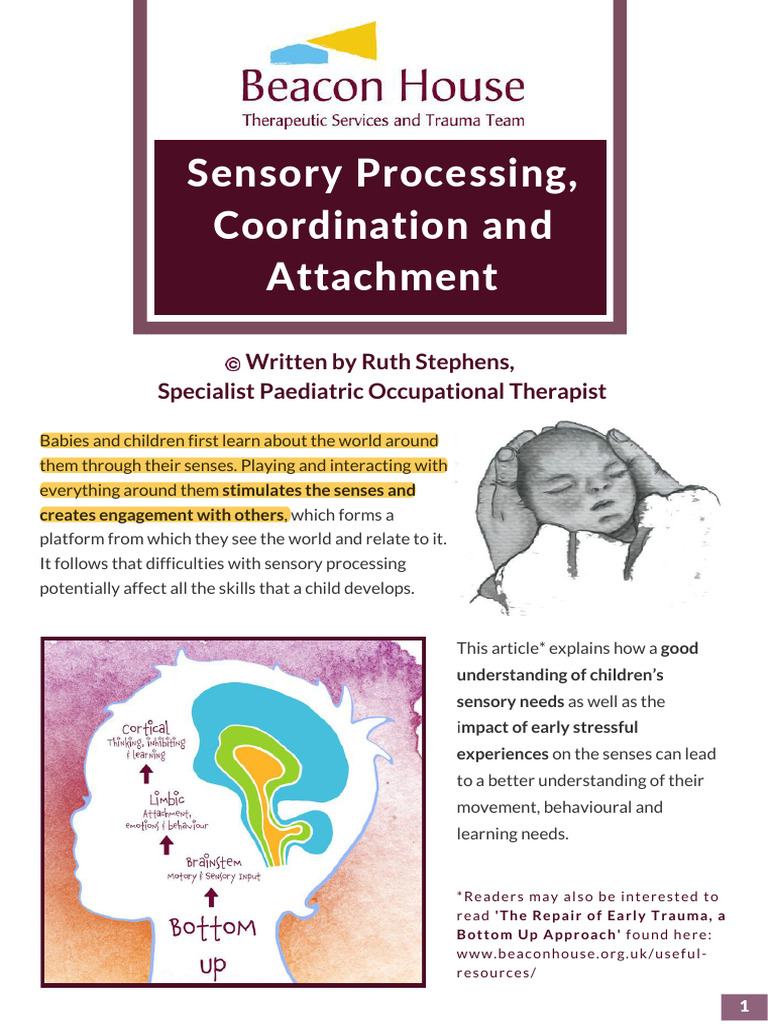 Sensory Processing and Attachment | PDF