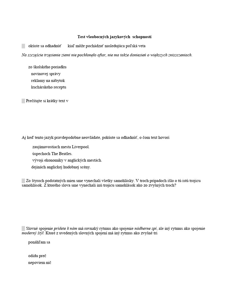 Test VSP2B Bilingv Gymn Bilikova PDF