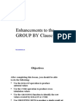 E Computer Notes - Enhancements To The GROUP by Clause