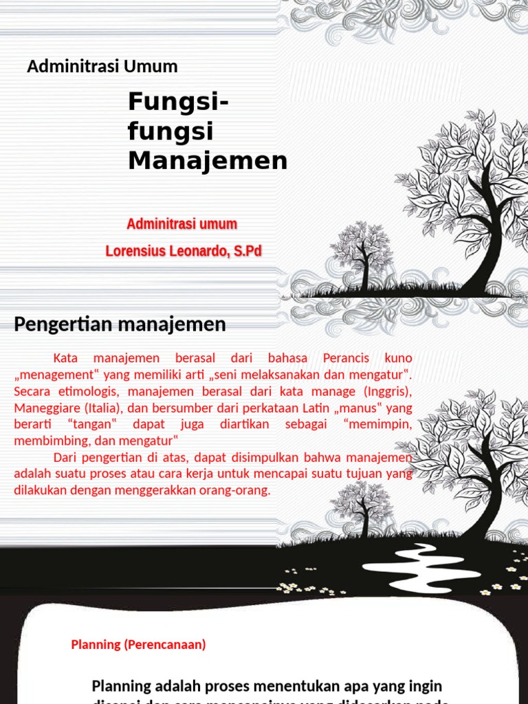 Adm Fungsi Manajemen | PDF