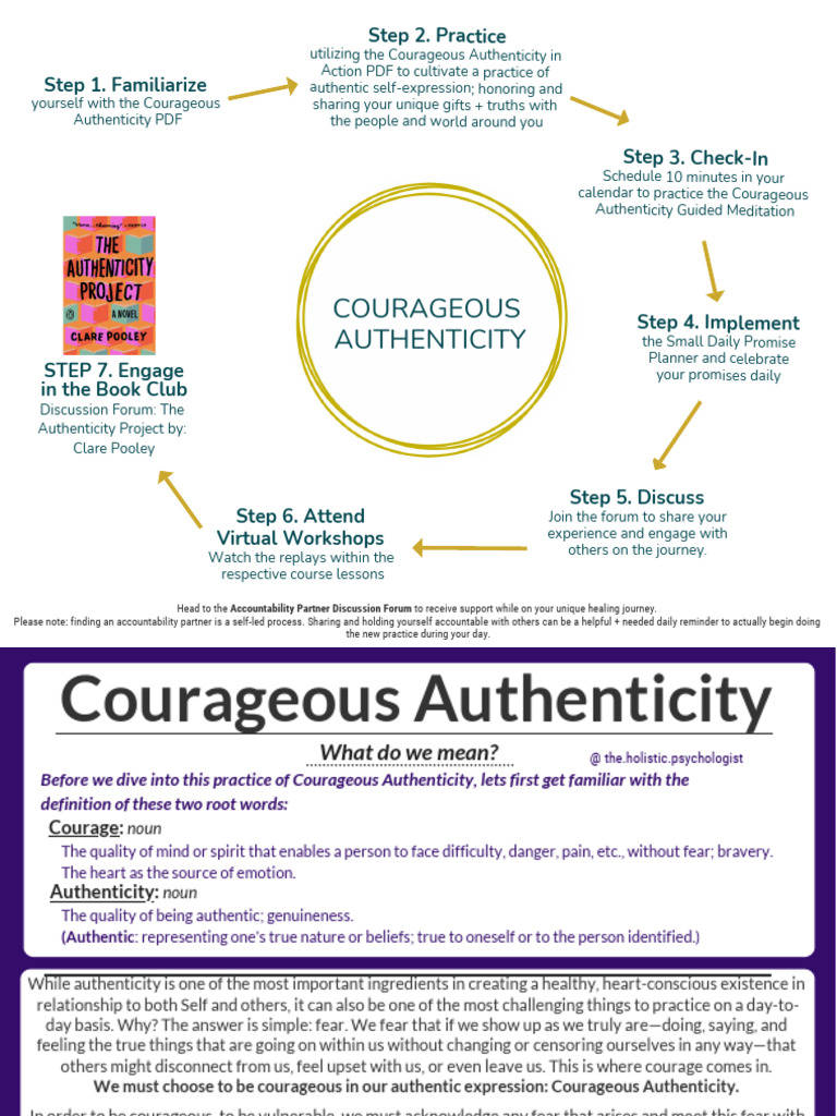 Courageous Authenticity PDF Resources | PDF