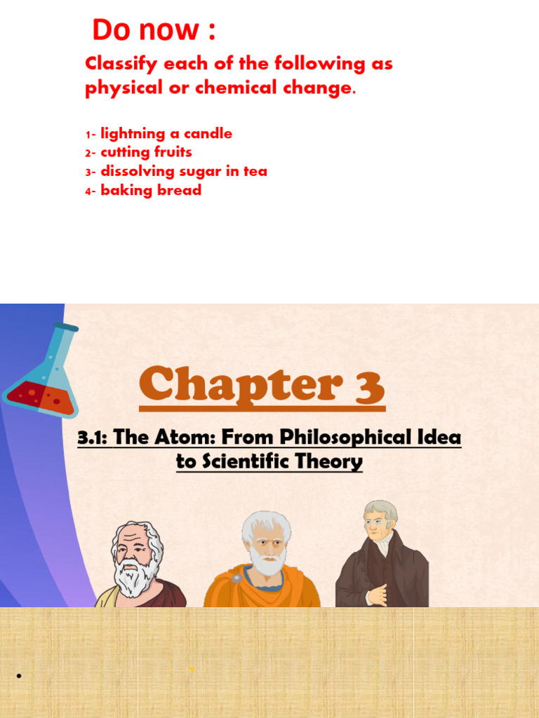 Chapter 3 - The Atom - Chemistry | PDF