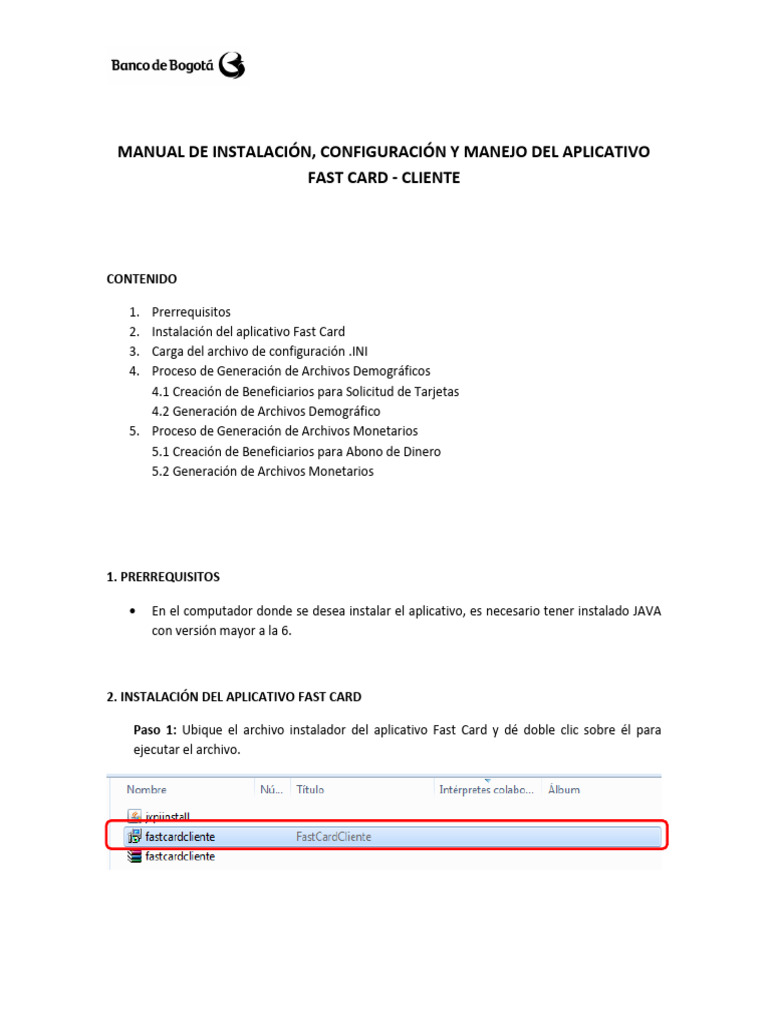 Manual Fast Card Cliente | PDF