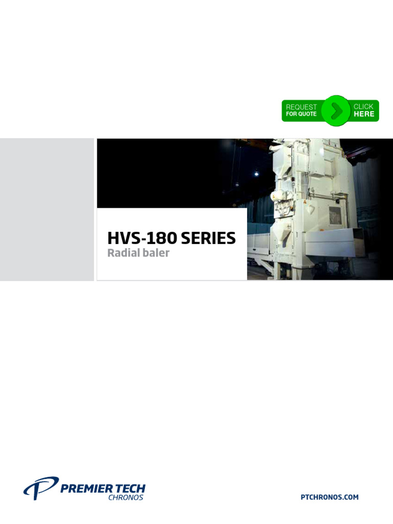 Premier Tech HVS-180 Bagger | PDF