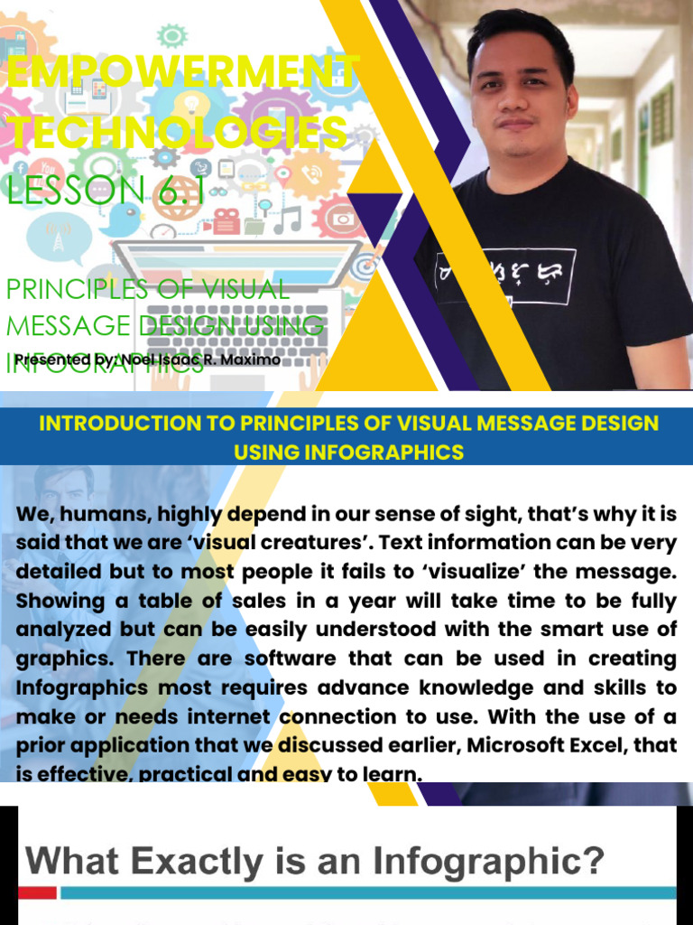 Lesson 6 Principles of Visual Message Design Using Infographics | PDF