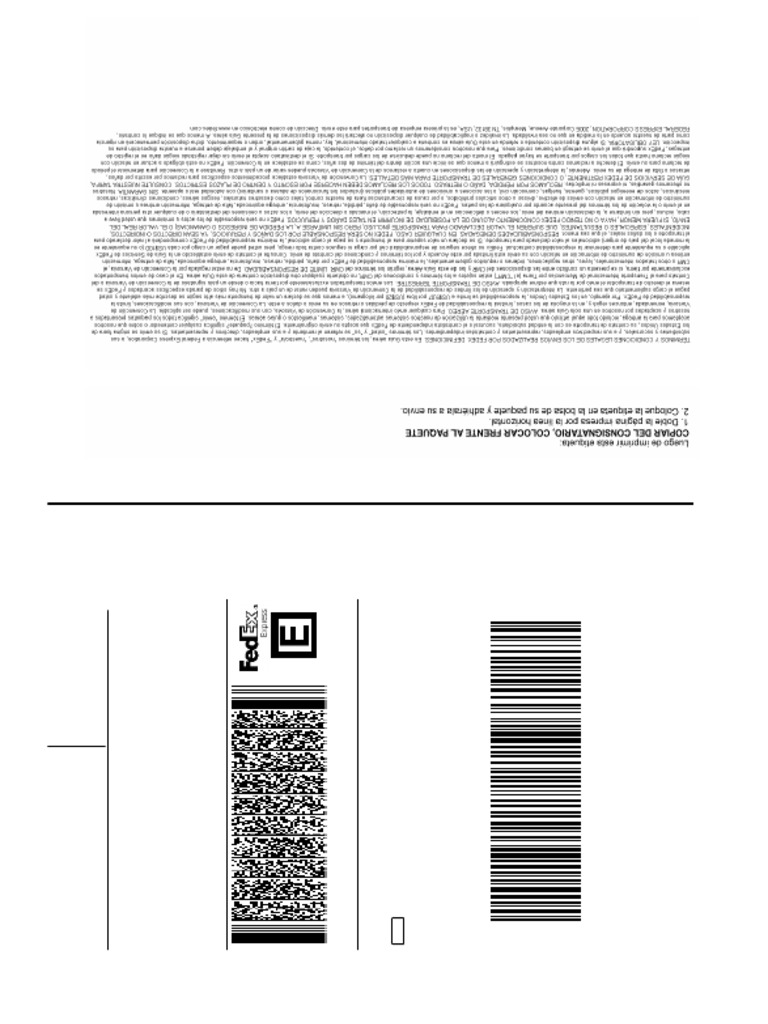 Fedex - 777665182901 | PDF