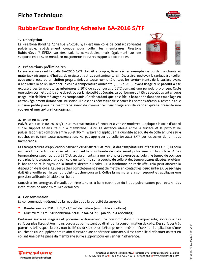 Colle Bonding Adhésive BA-2016 STF | PDF