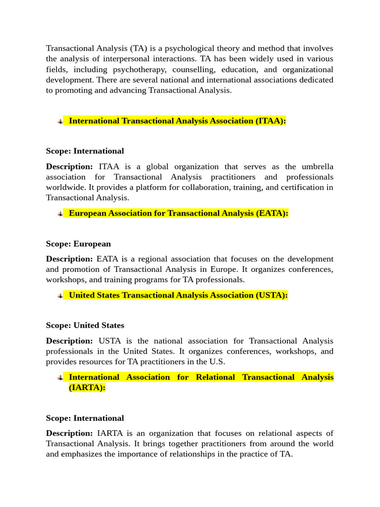 Unit 5 Transactional Analysis-1 | PDF