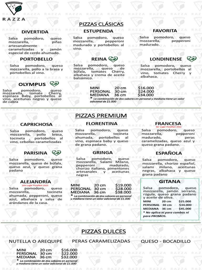 Manú Razza Pizza | PDF
