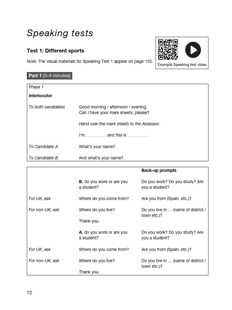 Mock Test3 - KET - Speaking Prompt | PDF