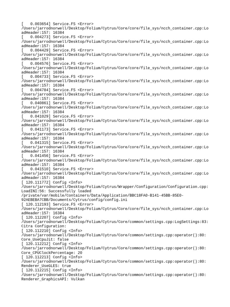 Citra Log - Txt.old | PDF