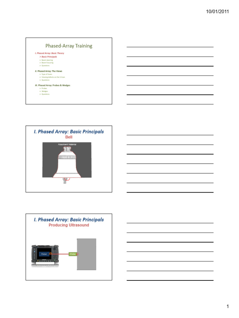 Phased Array Ultrasonic Training Guide | PDF | Physical Phenomena ...