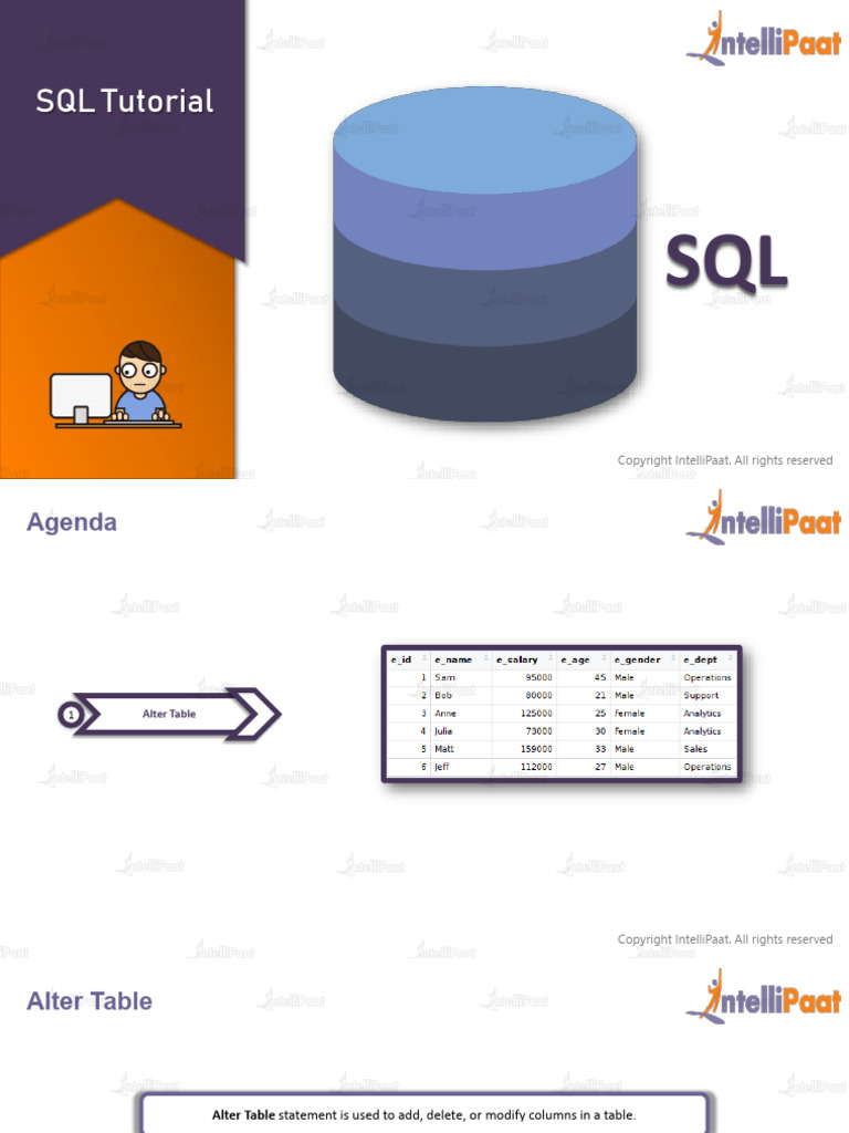 SQL Tutorial | PDF