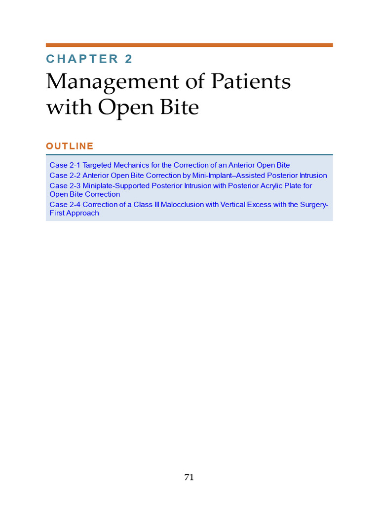 2 Open Bite | PDF