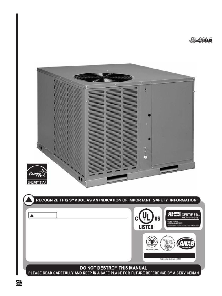 Installation Guide Rheem RQNL RQPL | PDF