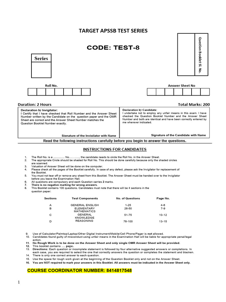 Test 8 | PDF