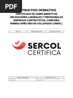 Instructivo Uso Plataforma Certificación Laboral Sercol Certifica | PDF