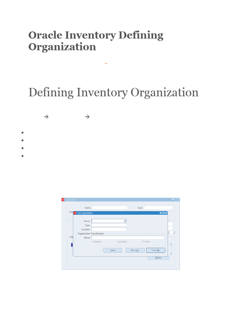 Defining oracle inventory organization pdf
