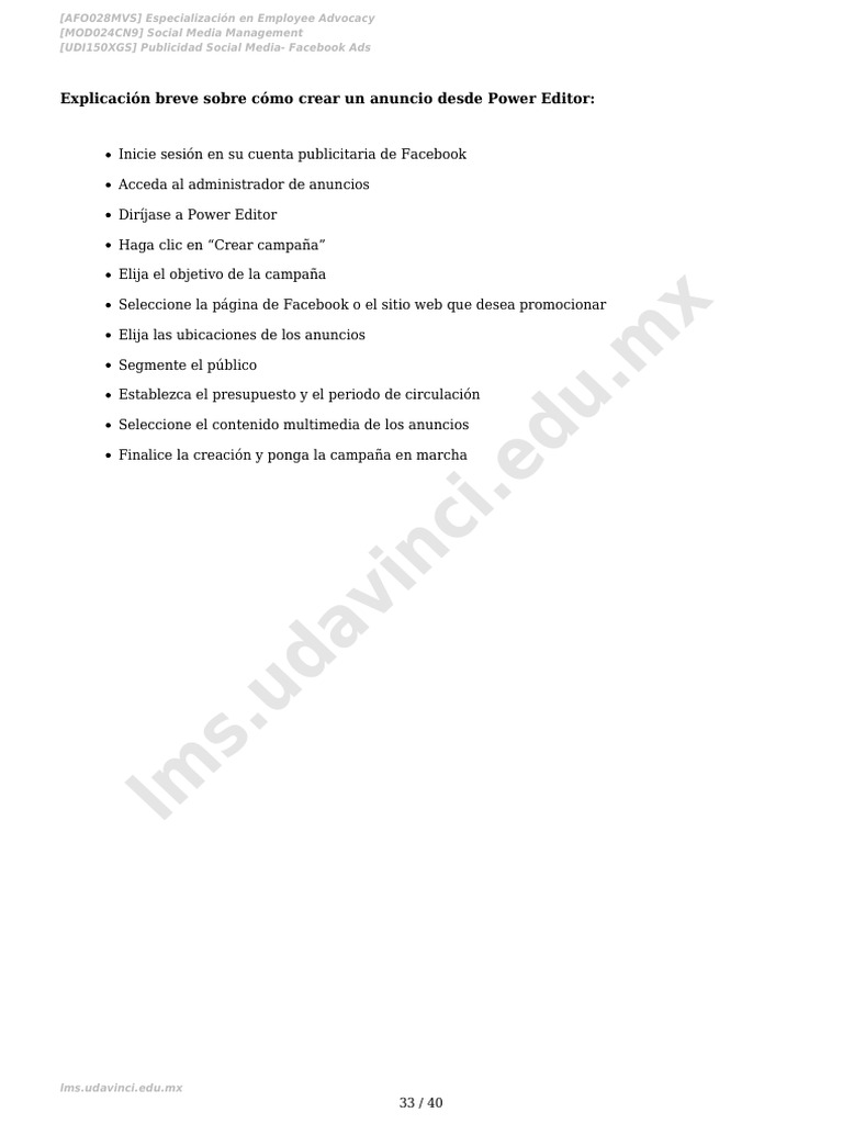Publicidad social media facebook ads 1 33 pdf