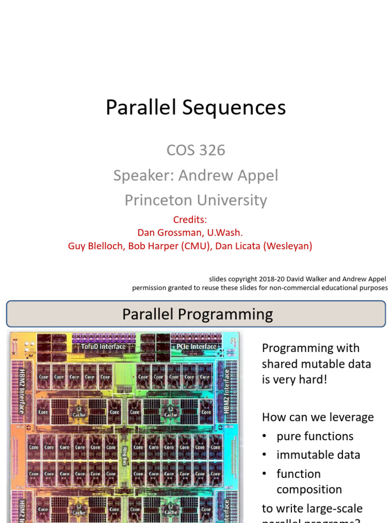 Princeton Cos326 21 Parallel Sequences | PDF
