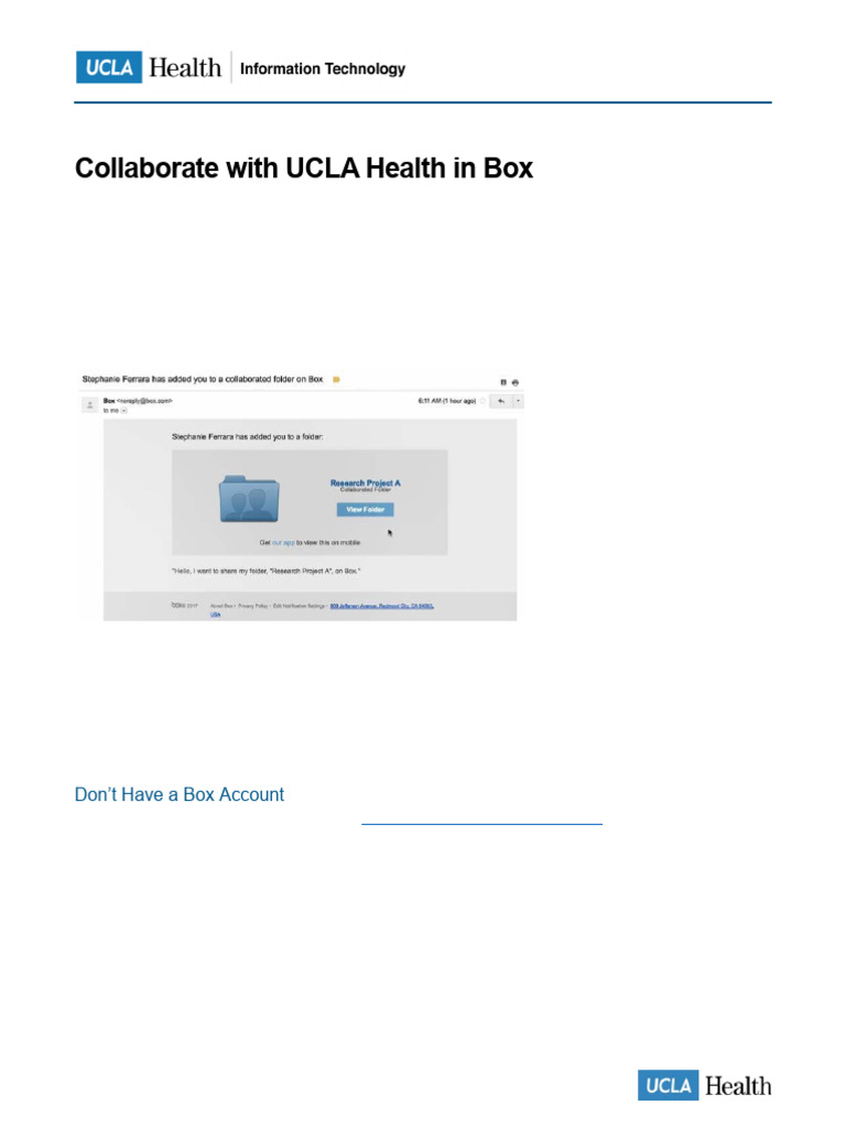 Collaborate With UCLA Health in Box | PDF
