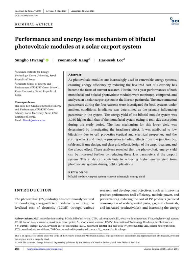 Bifacial PV Module Performance Analysis | PDF | Photovoltaics ...