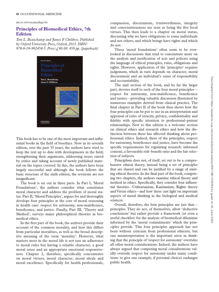Principles Of Biomedical Ethics 7Th Edition – GQVUL