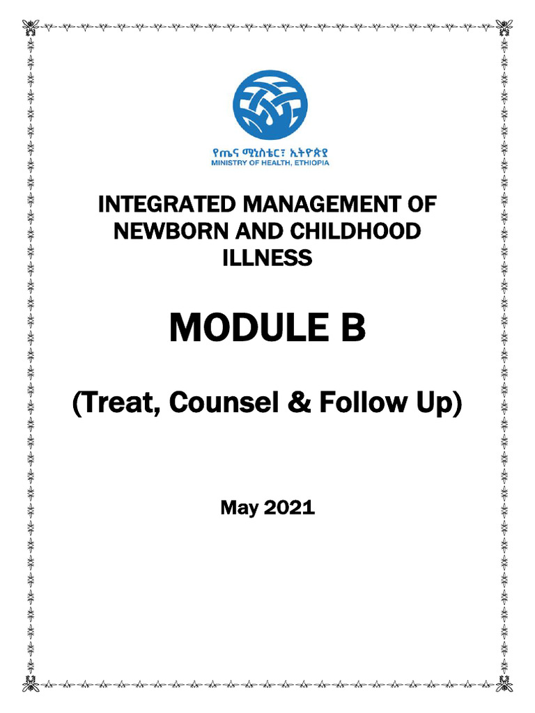 Eth IMNCI Participants Module B 26may2021 | PDF