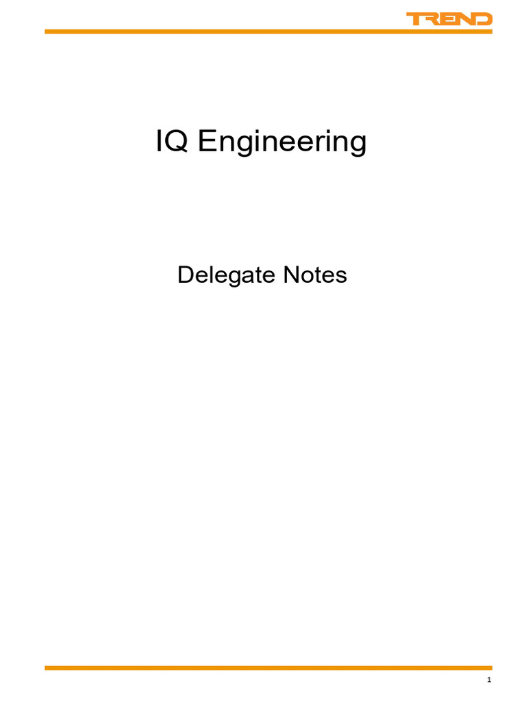 IQ Engineering - Delegate Notes | PDF