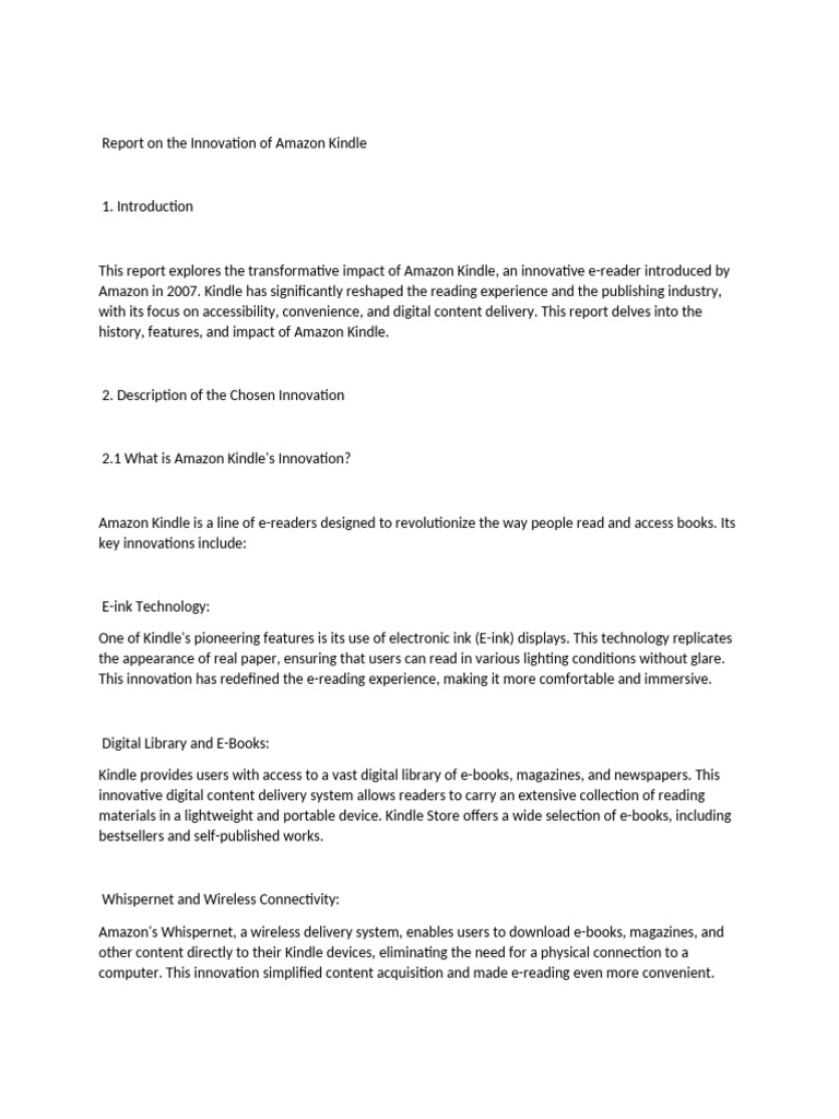 Amazon Kindle | PDF