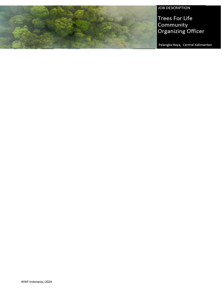 JD - Community Organizing Officer Trees For Life Project - 0 | PDF