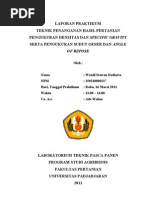 Download Pengukuran Densitas dan Specific Gravity serta Pengukuran Sudut Geser dan Angle Of Repose by Wendi Irawan Dediarta SN76403343 doc pdf
