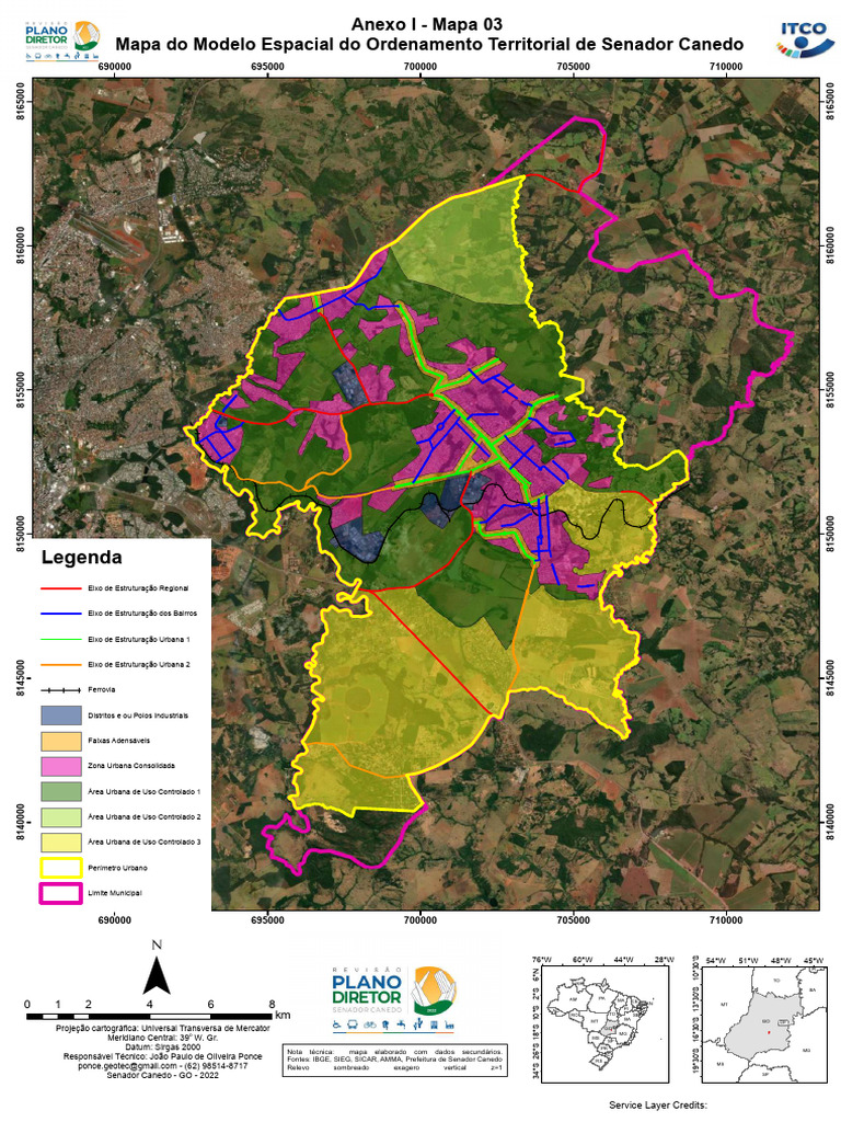 4 Anexo I Mapa 03 Mapa Do Modelo Espacial Do Ordenamento Territorial de ...