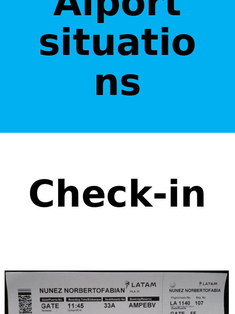 Aiport Situations | PDF