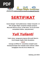 Download Contoh Sertifikat kursus Komputer by Tarmedi Adi SN76404854 doc pdf