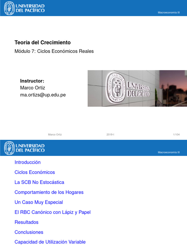 Modulo 7 - El Modelo RBC | PDF