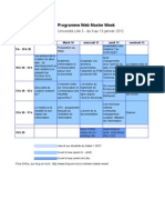 Programme Web Master Week