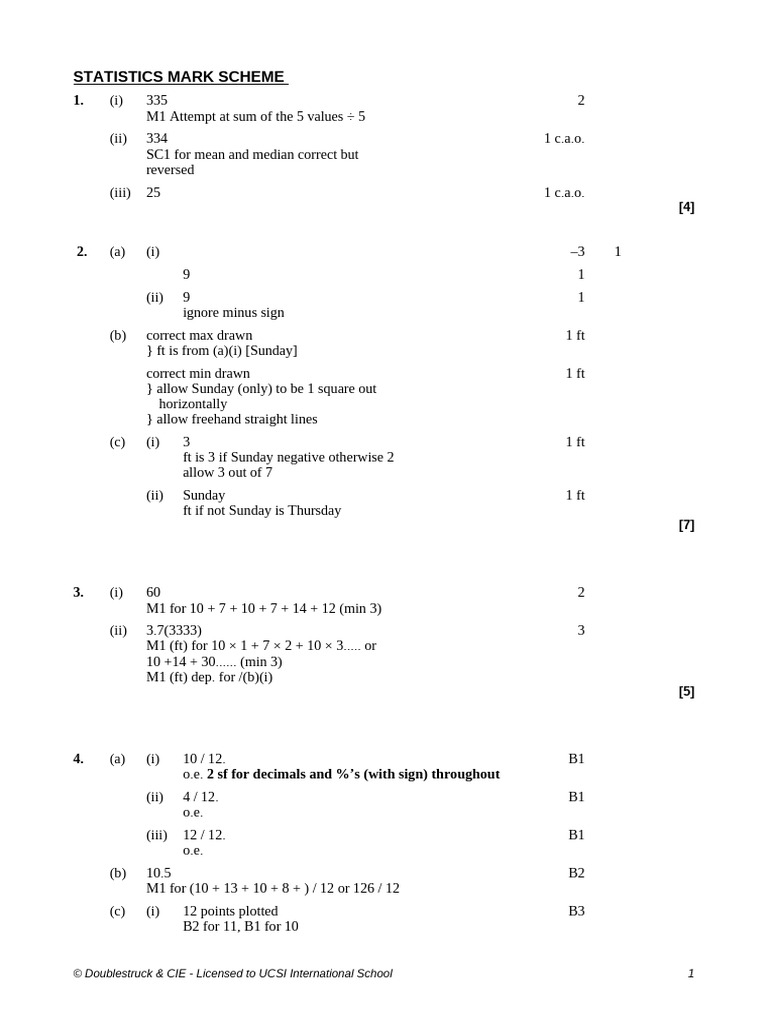 Statistics Ms | PDF