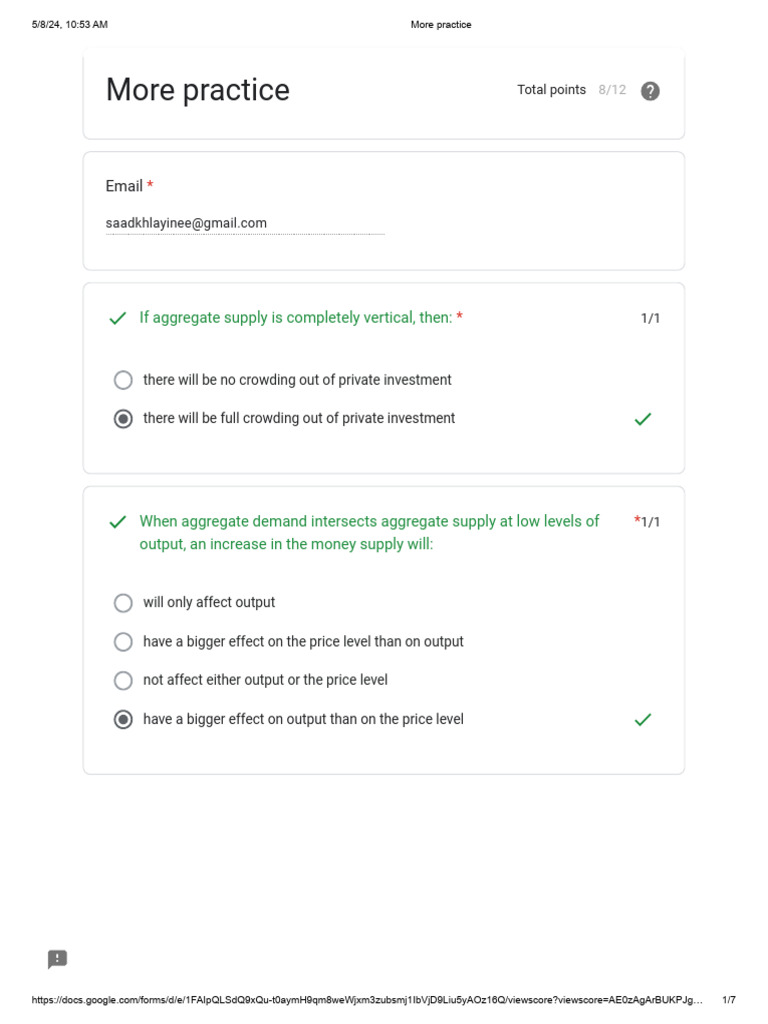 Economics PRACTICE QUESTIONS VERY USEFUL | PDF