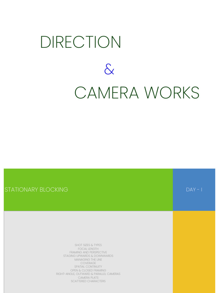 BA20 - Camera Layouts - Day I&II | PDF