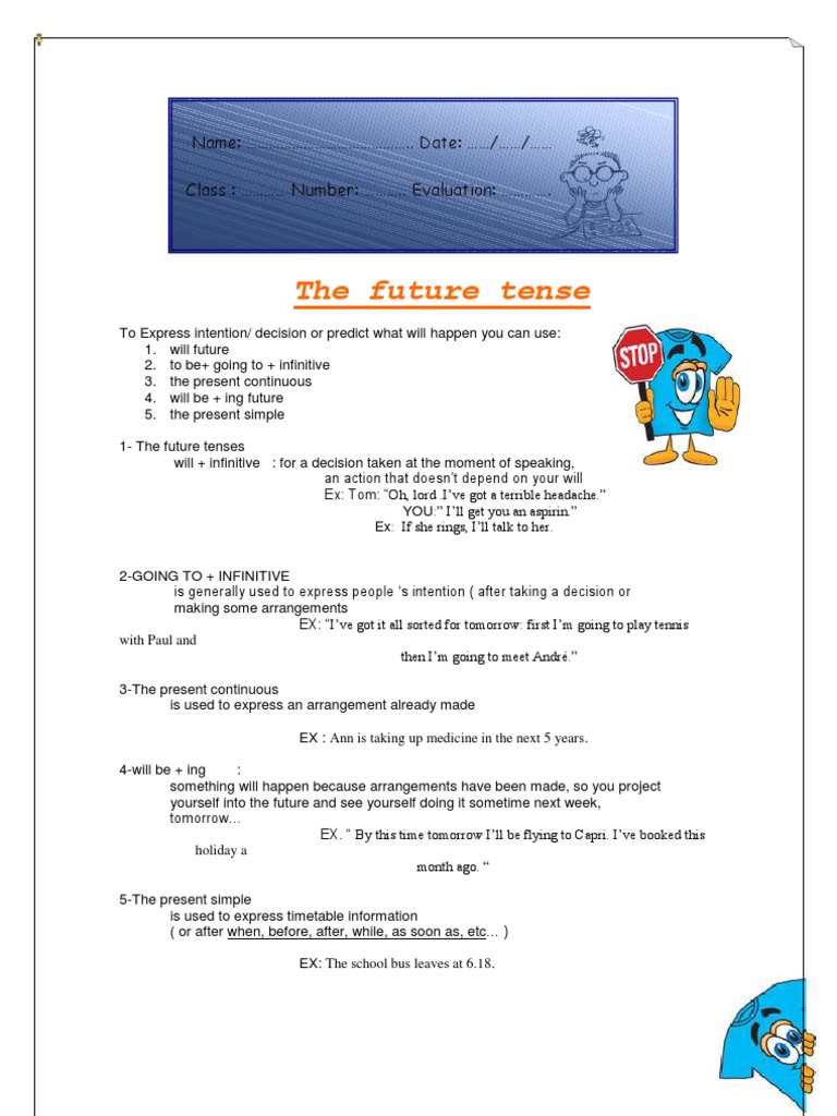 Future Tense Usage and Exercises | PDF