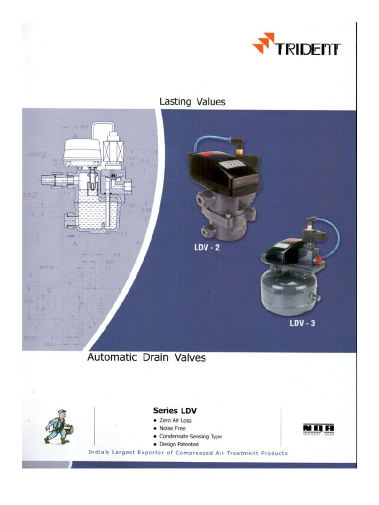 Trident Auto Drain PDF Clothes Dryer Valve