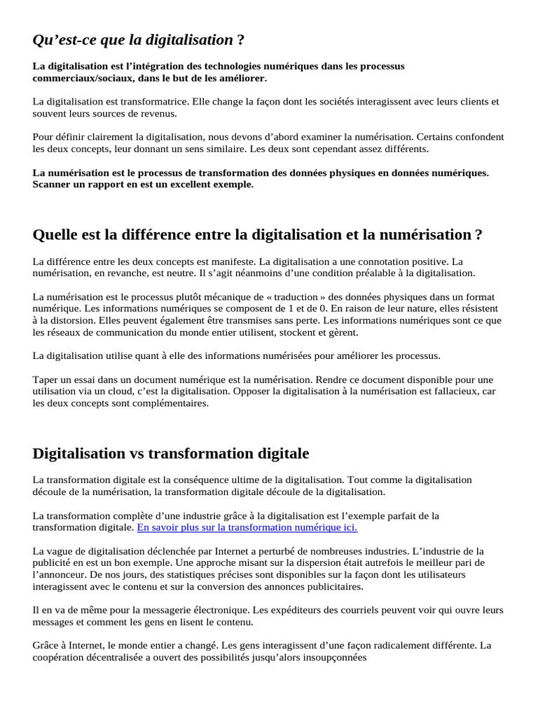 Digitalisation | PDF