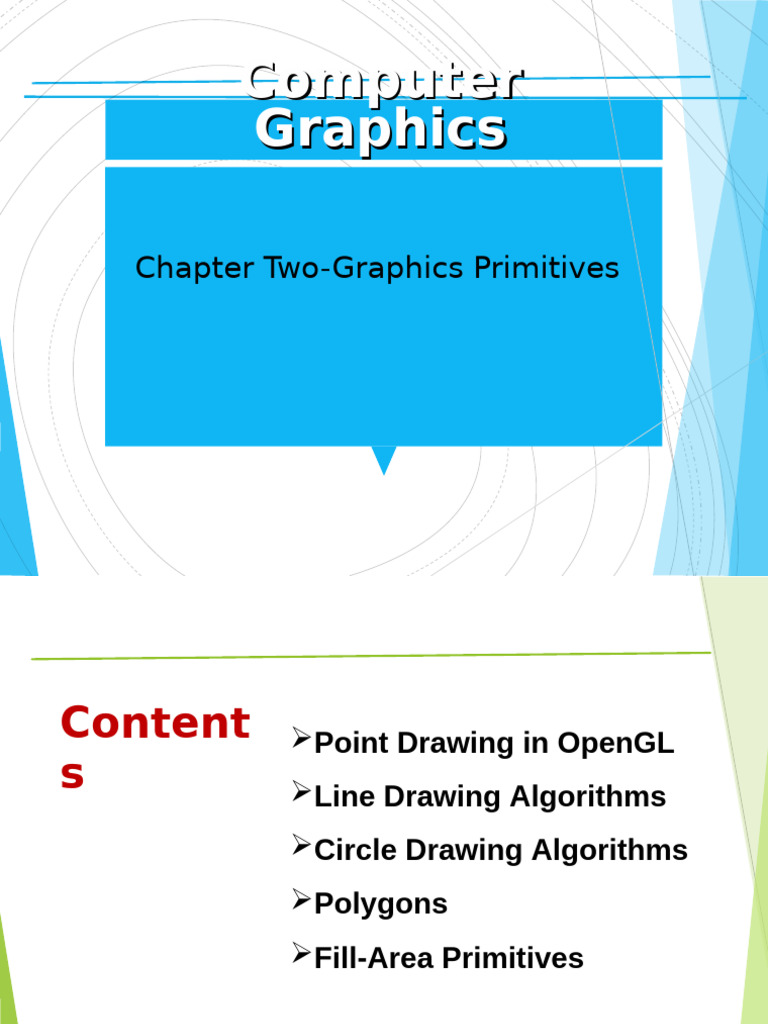 Computer Graphics Lecture - CH-2 | PDF