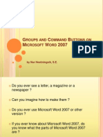 G C B M W 2007: Roups AND Ommand Uttons ON Icrosoft ORD